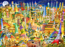 Worlds Landmarks By Night (Landscape) QPuzzles