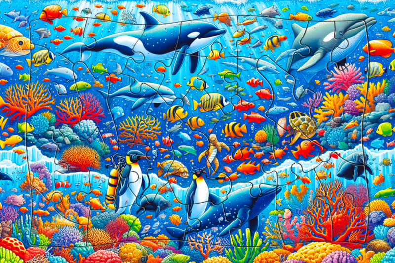 Life Under The Sea (Tray Puzzle) for Kids